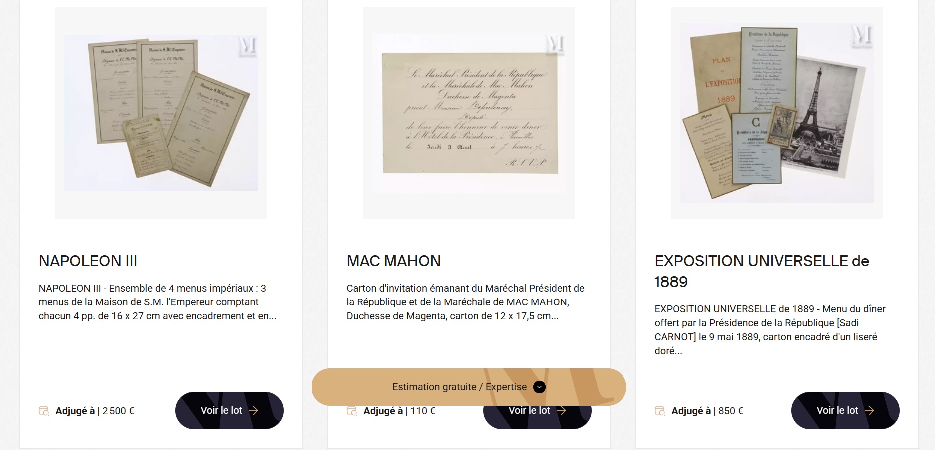 incroyable collection de menus de christophe marguin