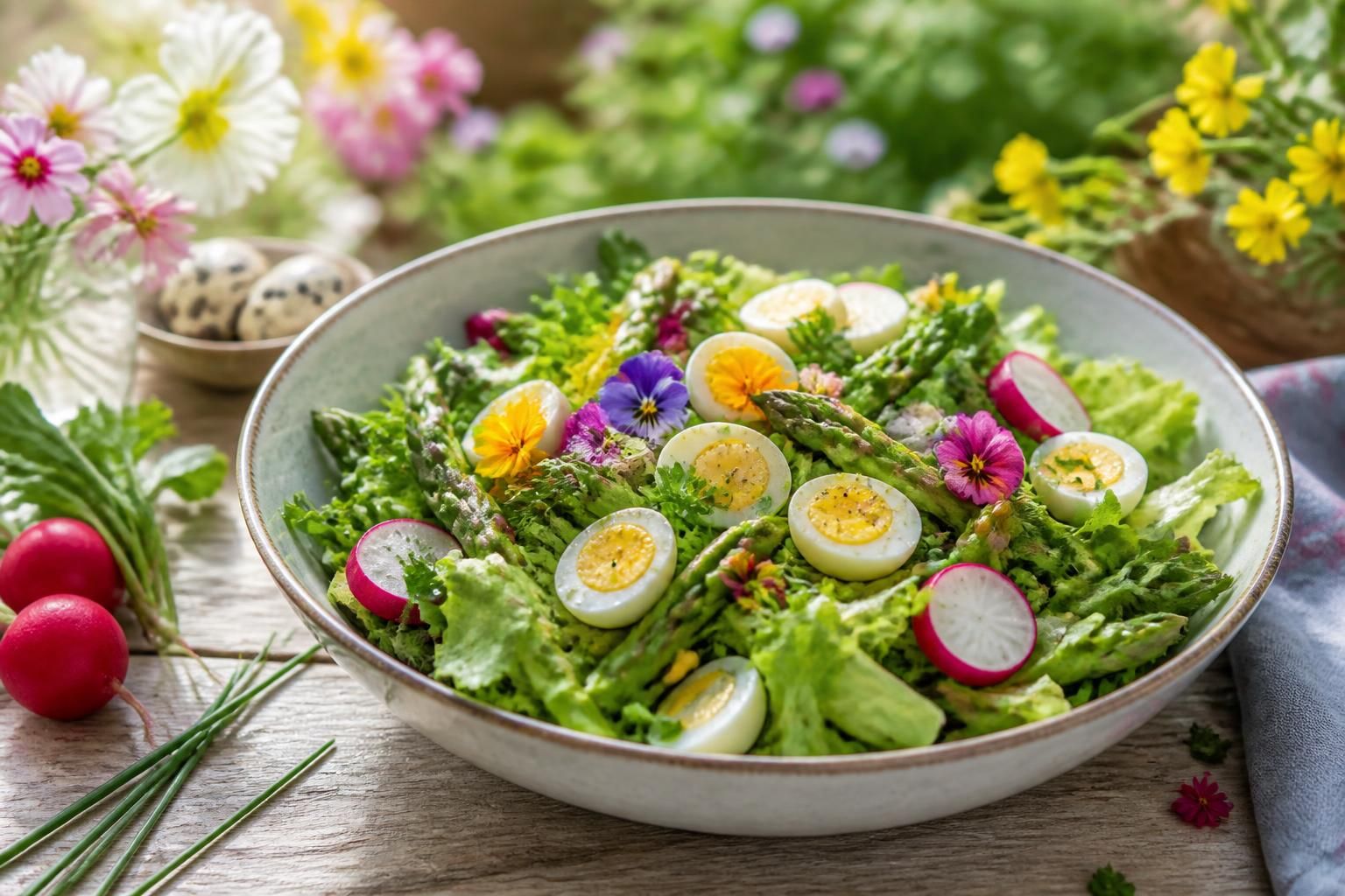 savourez la fraîcheur des délices printaniers avec notre salade pascale, une recette légère et colorée idéale pour célébrer pâques en famille.
