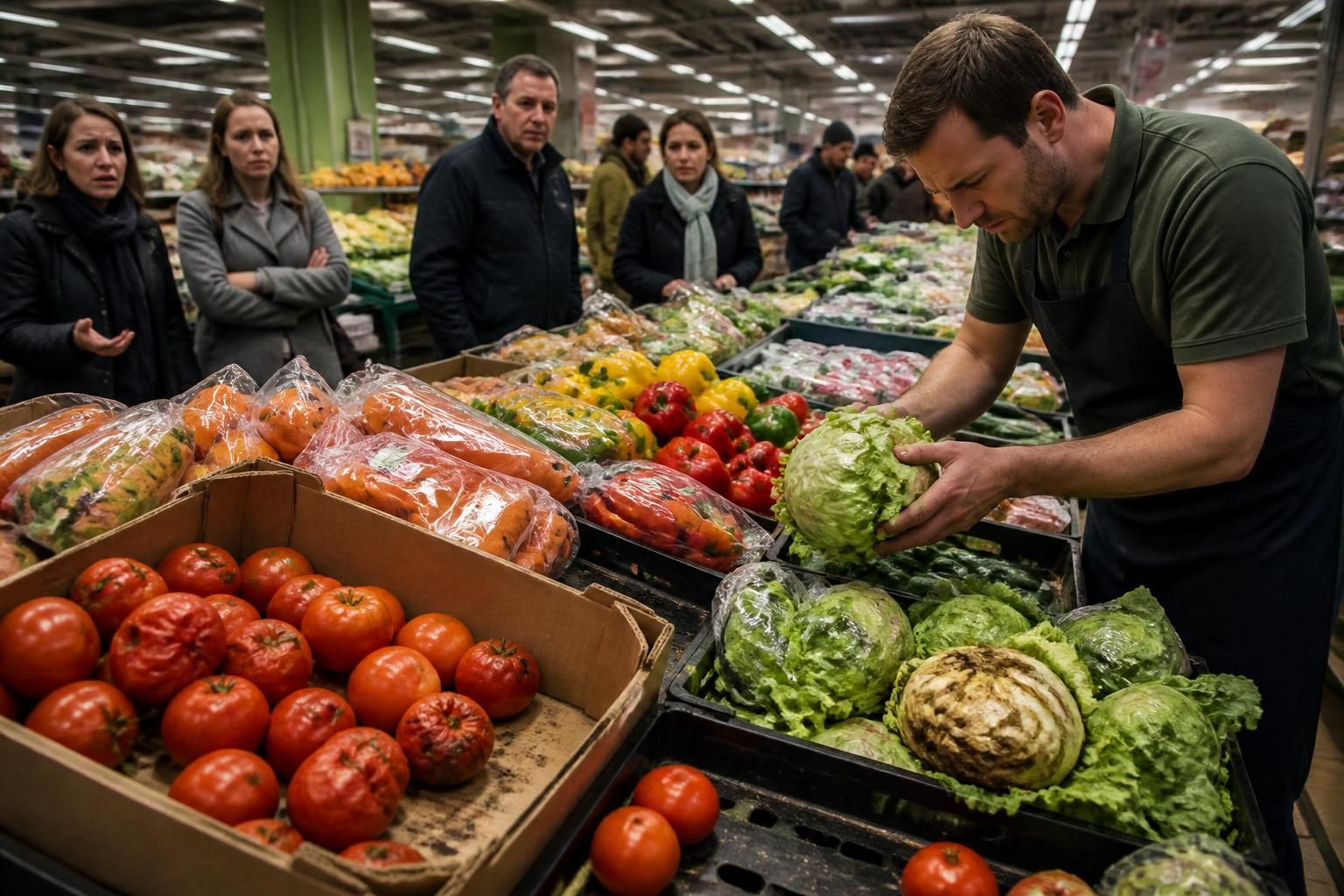 découvrez le scandale inédit qui secoue le rayon légumes de grand frais, sous le feu des critiques pour la qualité et la fraîcheur de ses produits.