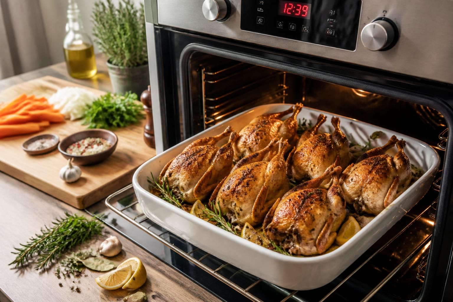 découvrez notre guide complet pour maîtriser la cuisson des cailles au four et préparez un plat tendre et savoureux à chaque fois.