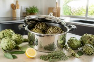 Cuisson express des artichauts à la cocotte-minute : astuces et temps idéal