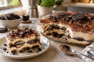 Délice onctueux : le tiramisu revisité aux biscuits Oreo