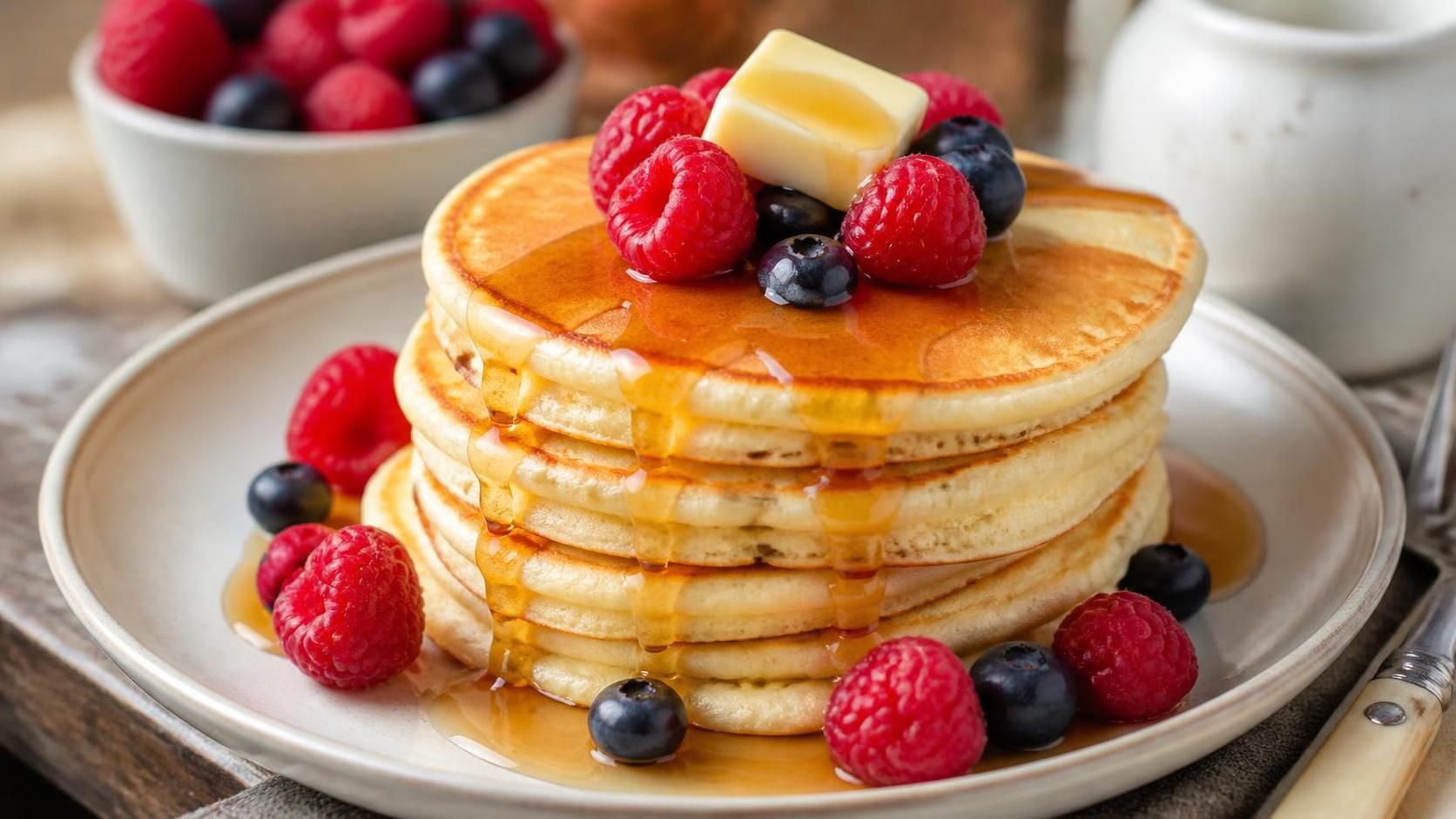 découvrez une recette express de pancakes ultra moelleux, prête en quelques minutes sans temps de pause. parfait pour un petit-déjeuner rapide et délicieux !