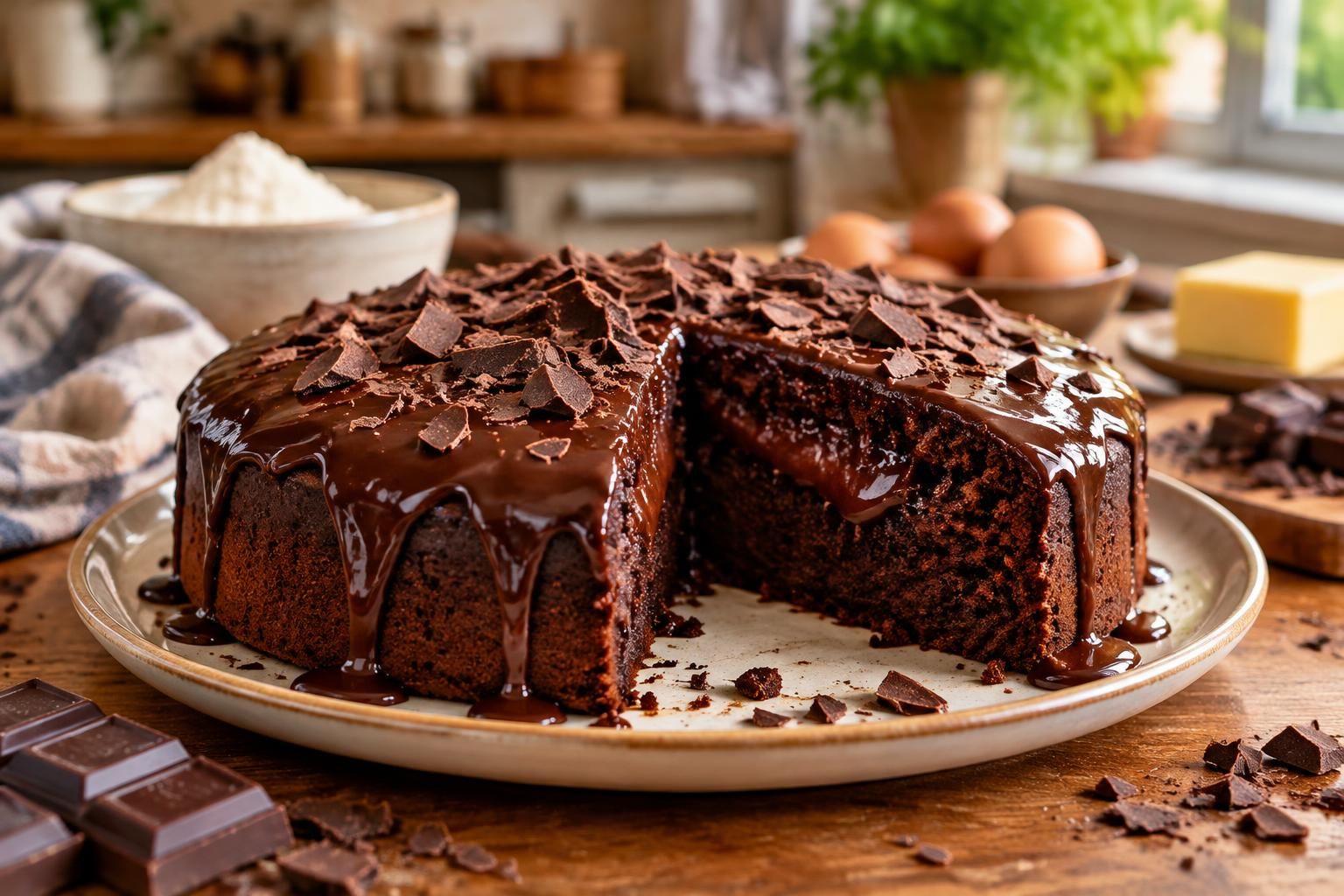 découvrez une recette simplifiée de gâteau au chocolat, facile à préparer et délicieusement fondante. un régal pour tous les gourmands !