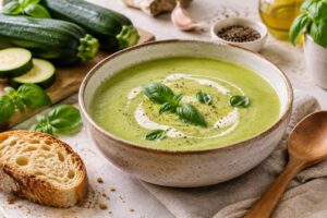 Délicieux velouté de courgettes : une recette douce et onctueuse pour toutes les saisons