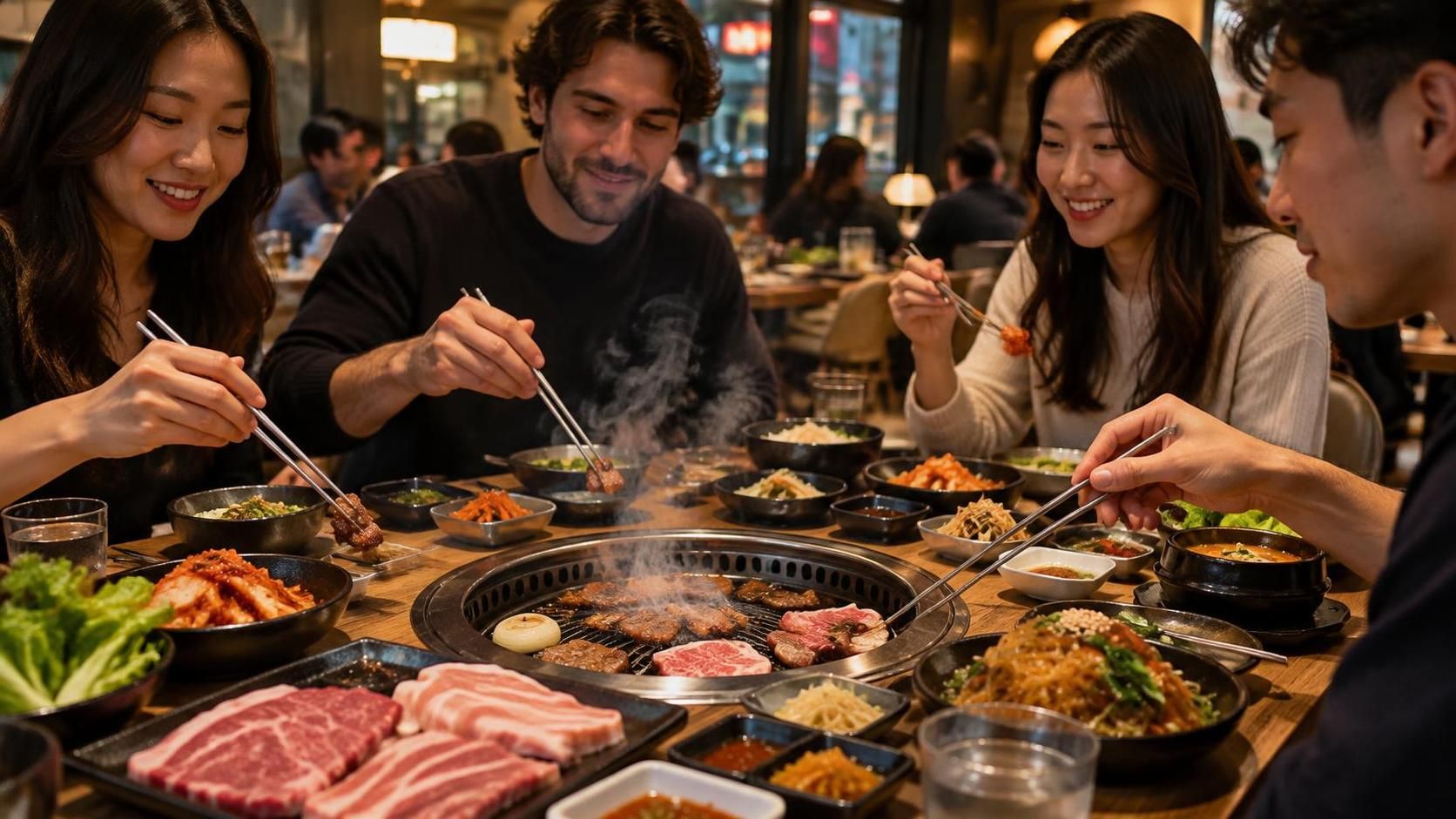 découvrez jjin et vivez une expérience inoubliable autour d’un barbecue coréen authentique, convivial et riche en saveurs.